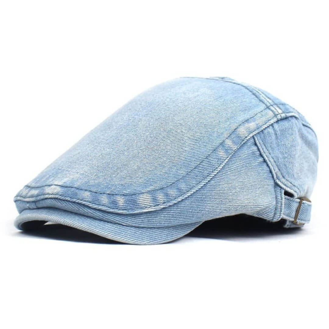 Gewaschene Denim Schirmmütze | LOGAN