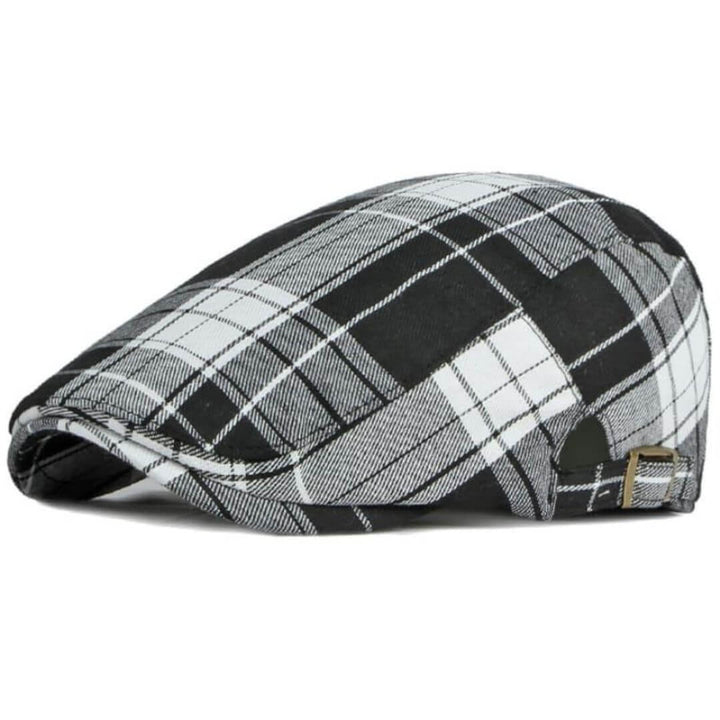 Cappellino a quadri in cotone