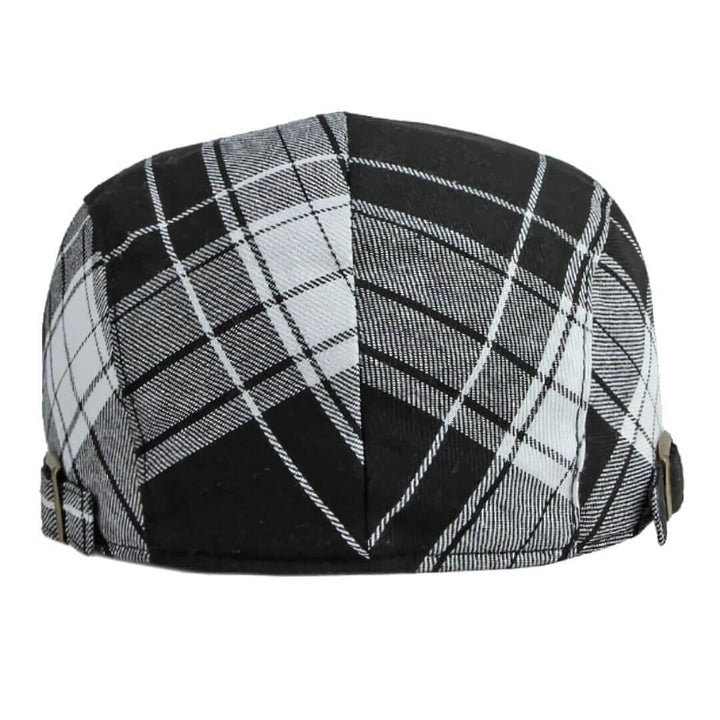 Cappellino a quadri in cotone