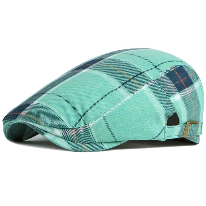 Cappellino a quadri in cotone