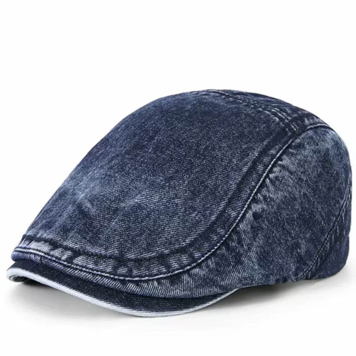 Gewaschenes Denim Flat Cap | LEXINGTON