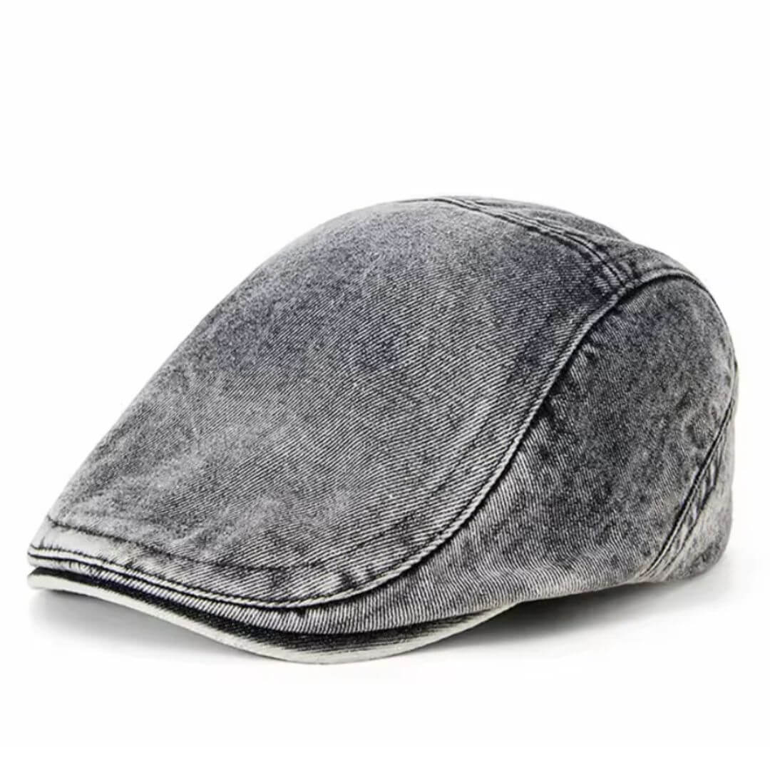 Gewaschenes Denim Flat Cap | LEXINGTON