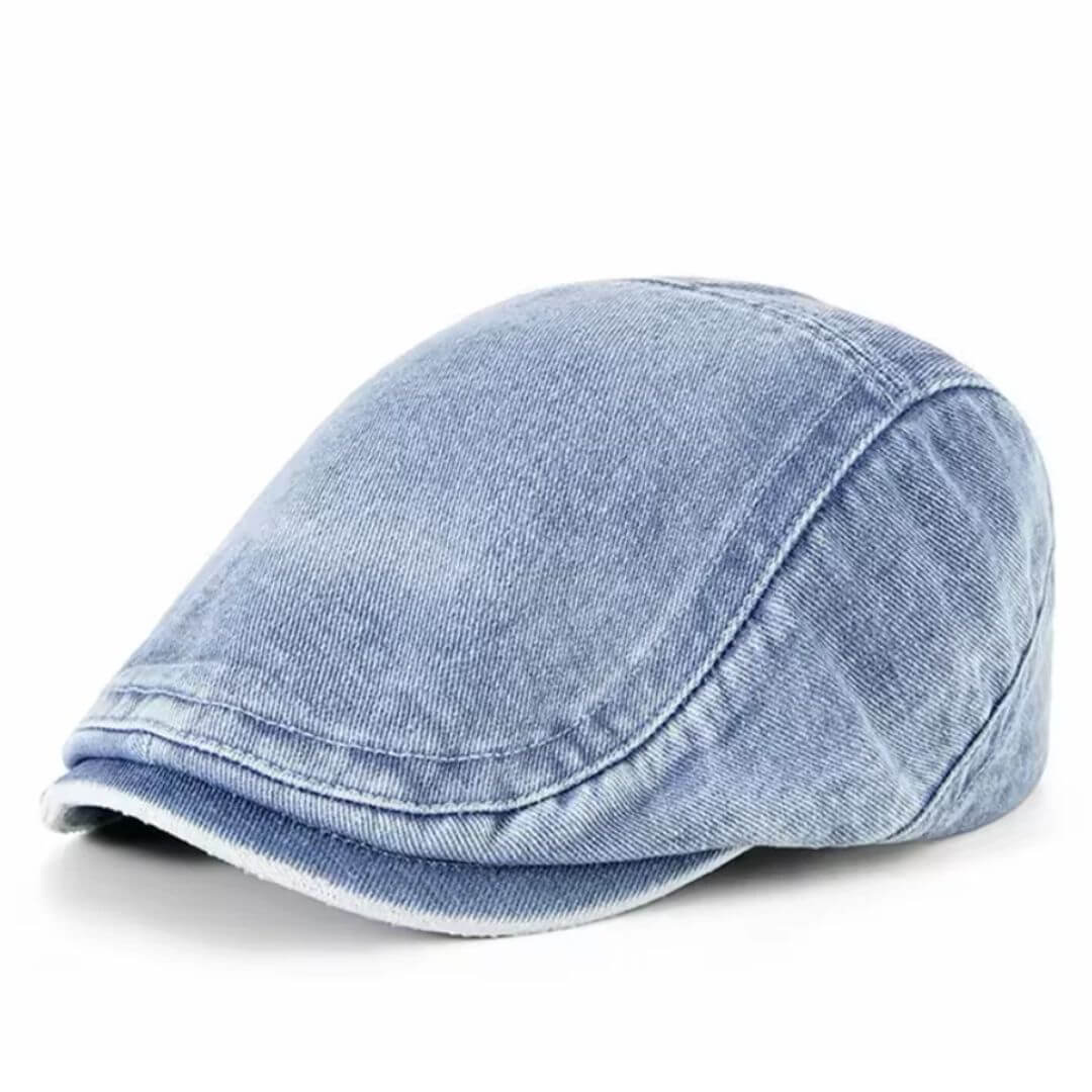 Gewaschenes Denim Flat Cap | LEXINGTON
