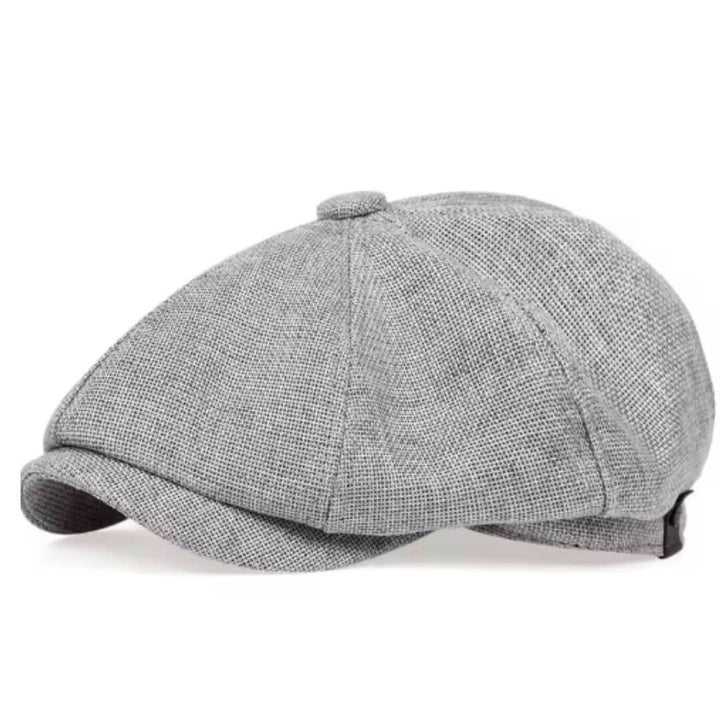 Coppola newsboy in tweed intrecciato