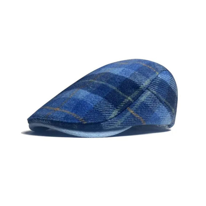 Casquette plate en mélange de laine