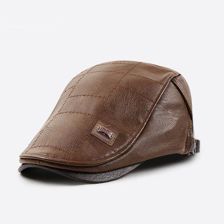 Vegan-Leder Flachkappe