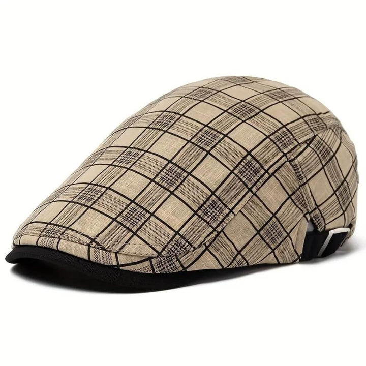 Casquette à carreaux en lin et coton | MONTREAL