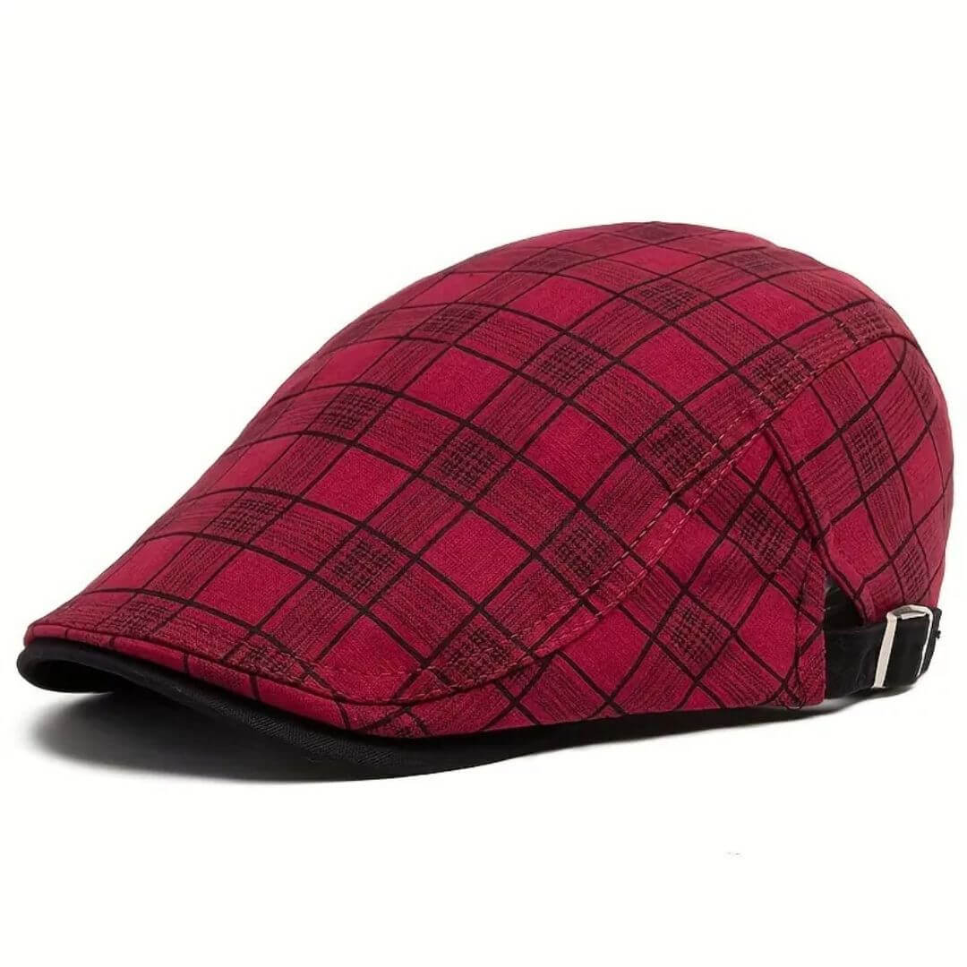 Casquette à carreaux en lin et coton | MONTREAL
