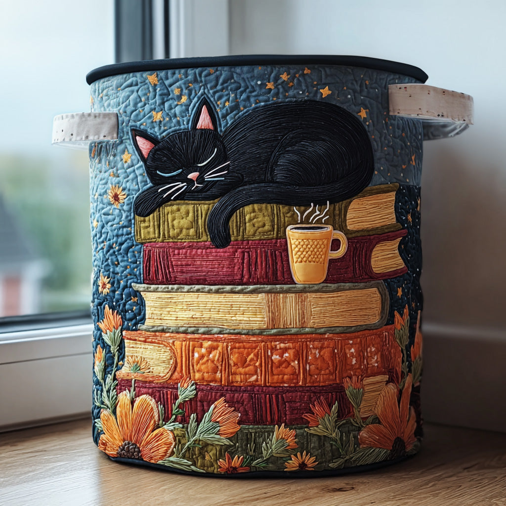 Bearbeiten – Quilt-Aufbewahrungskorb mit Katzenmotiv