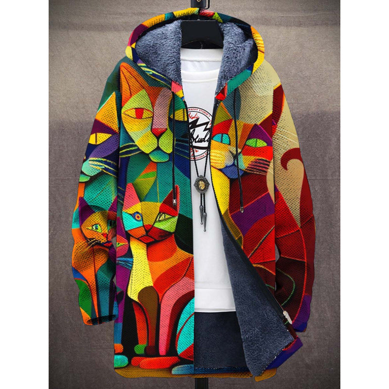 Elke | Kunstvoll gefütterte Jacke mit Kapuze