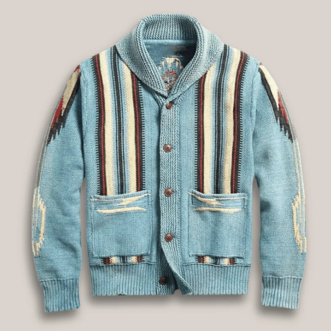 Cardigan en laine au tissage élégant