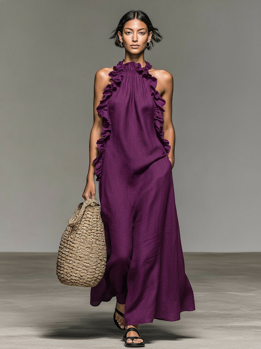 Lora | Maxi abito con tasche