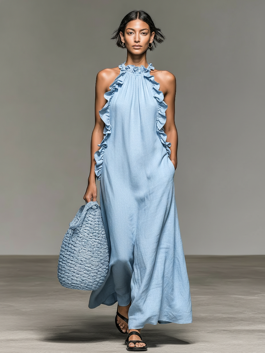 Lora | Maxi abito con tasche