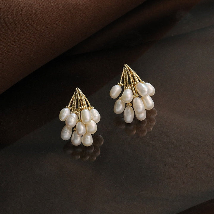 Boucles d'oreilles perles Lluvia