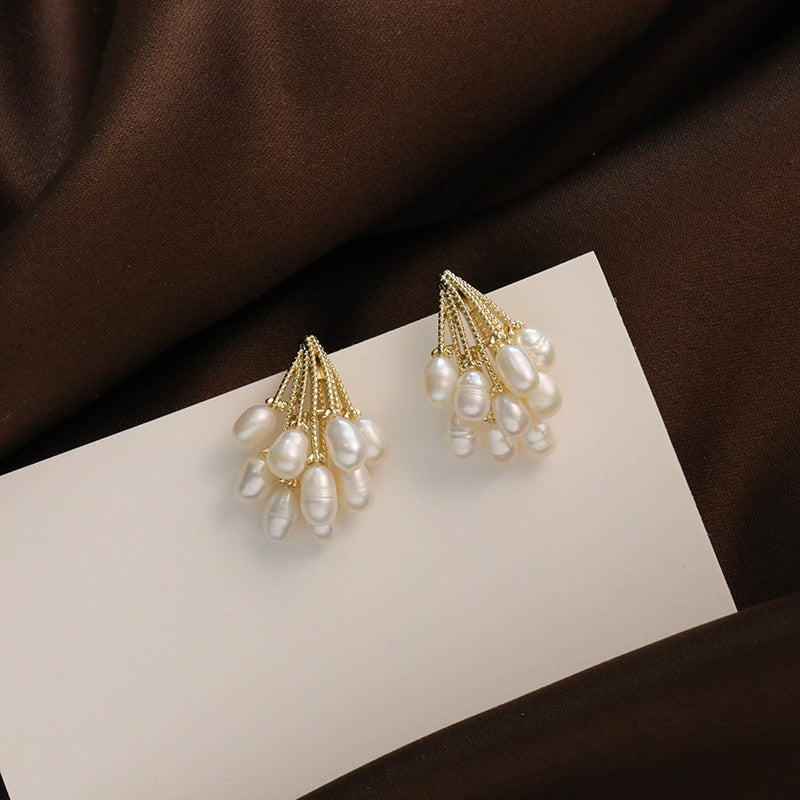Boucles d'oreilles perles Lluvia