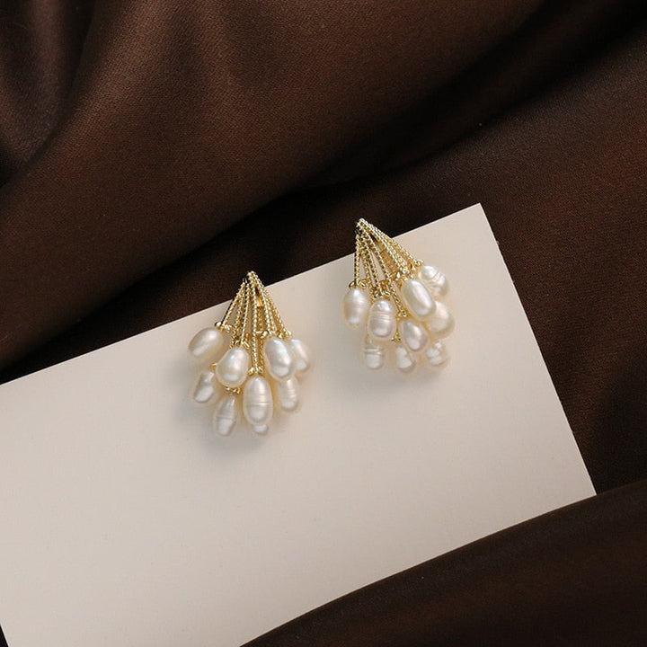 Boucles d'oreilles perles Lluvia