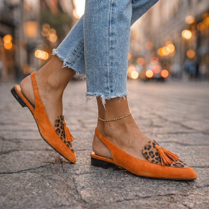 Claudia | Sandales à brides et pompons