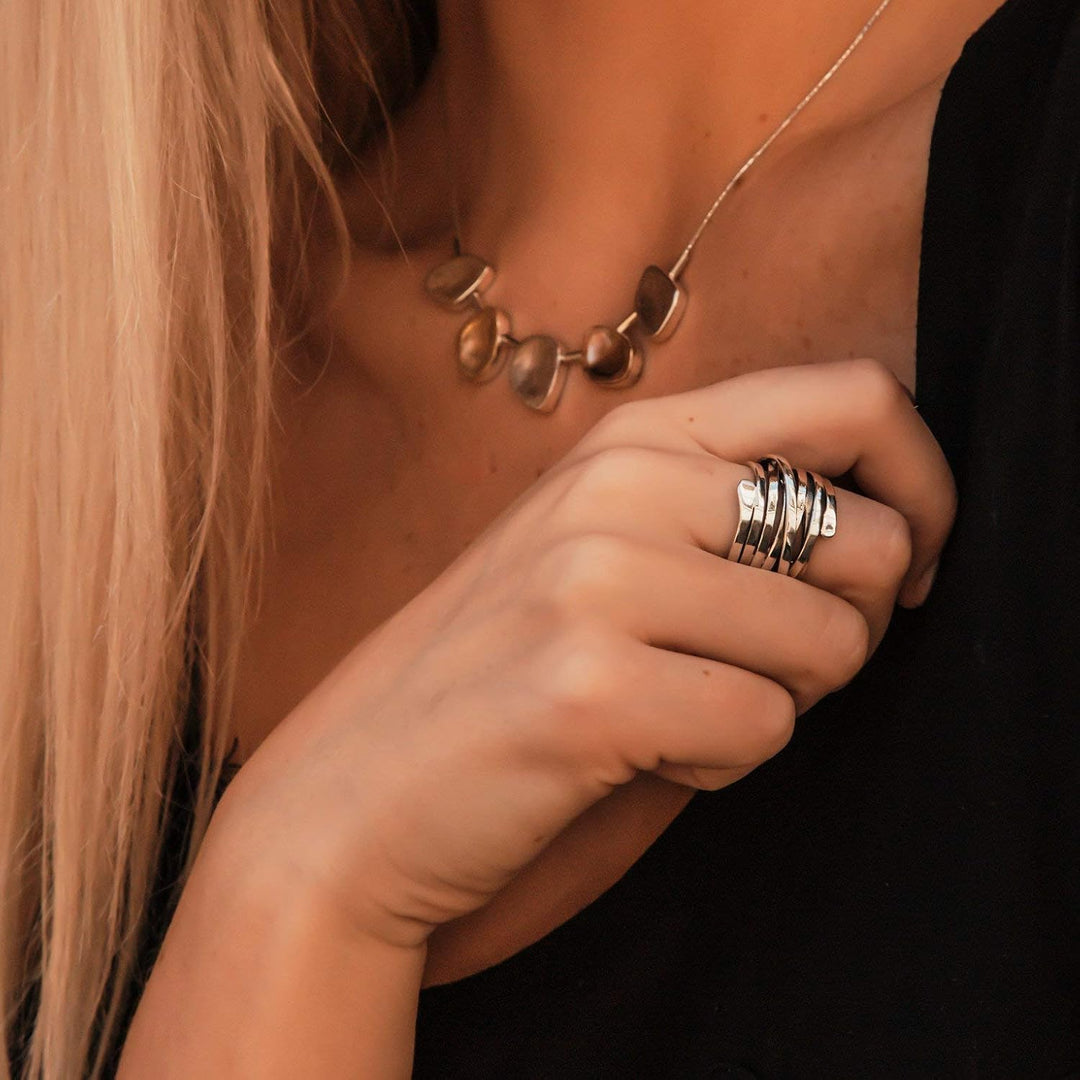 Élégante bague vintage en argent