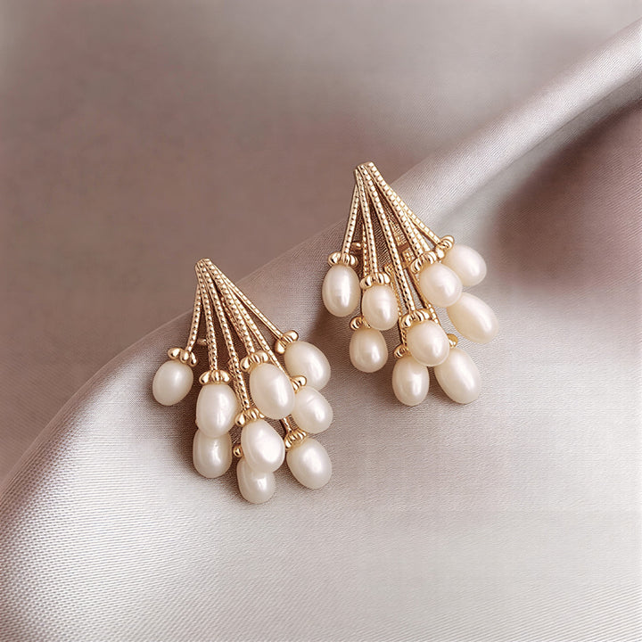 Boucles d'oreilles perles Lluvia