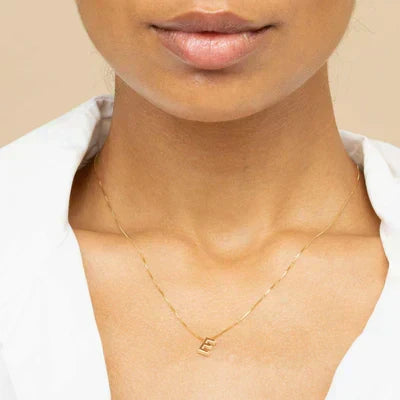 Collier initiale Lettre d'amour
