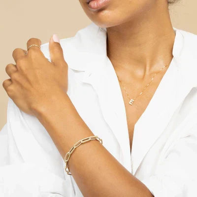 Collier initiale Lettre d'amour