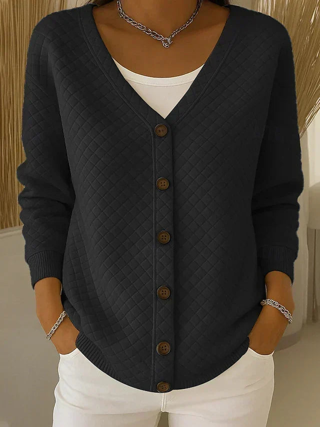 Leonor | Cardigan trapuntato con bottoni