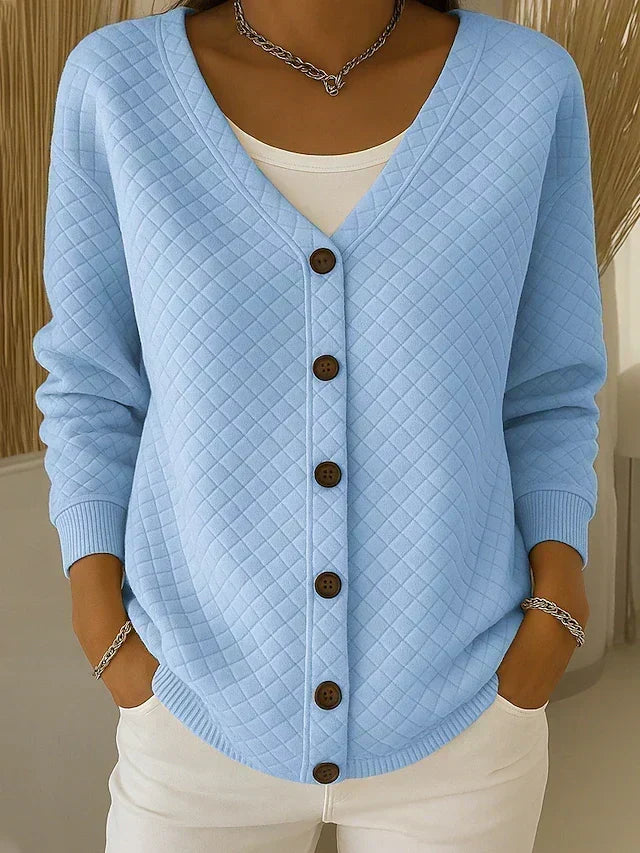 Leonor | Cardigan trapuntato con bottoni