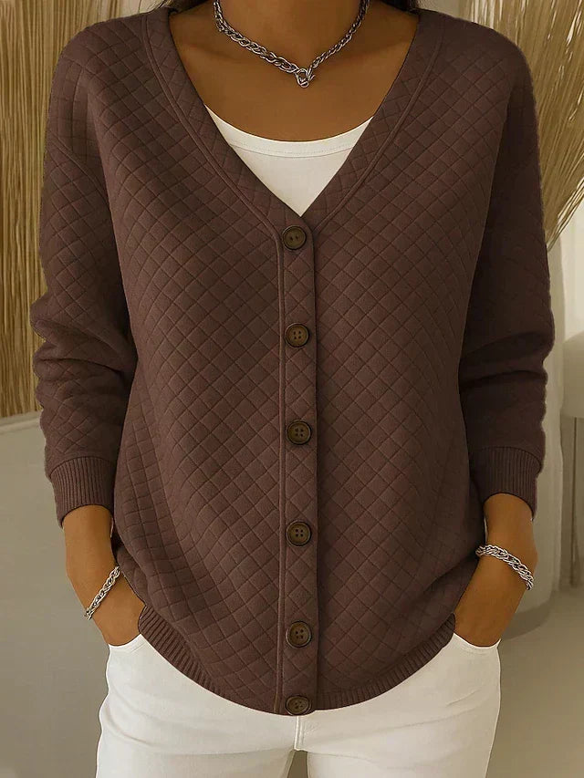 Leonor | Cardigan trapuntato con bottoni