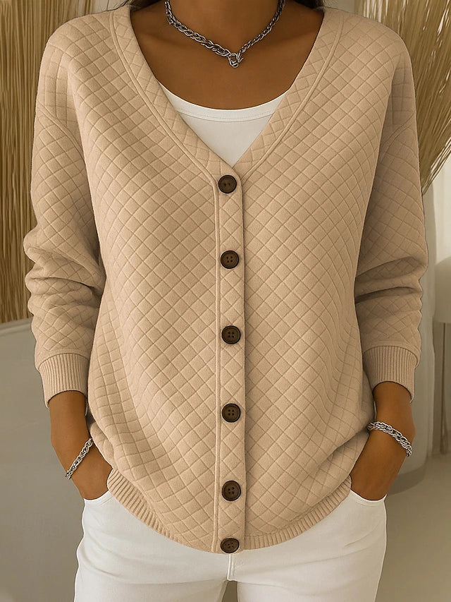 Leonor | Cardigan trapuntato con bottoni