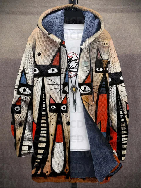 Reuben | Sweat à capuche à imprimé artistique