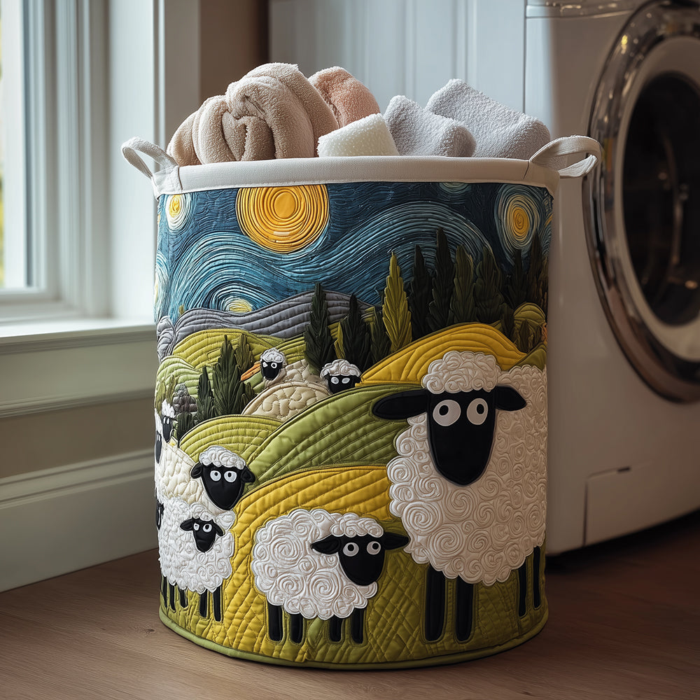 MATILDA | PANIER À LINGE EN MAILLE TRICOTÉE