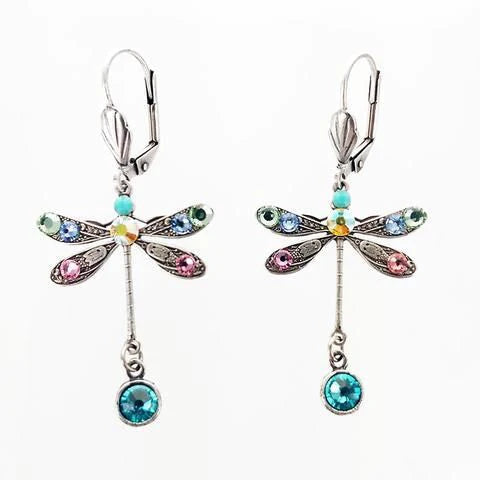 Boucles d'oreilles élégantes en forme de libellule