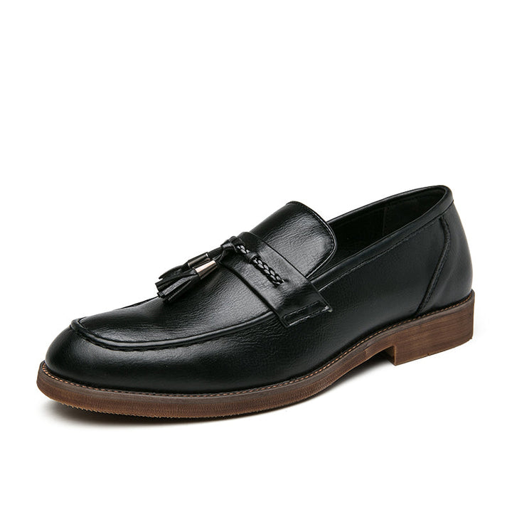Mocassins en cuir à glands