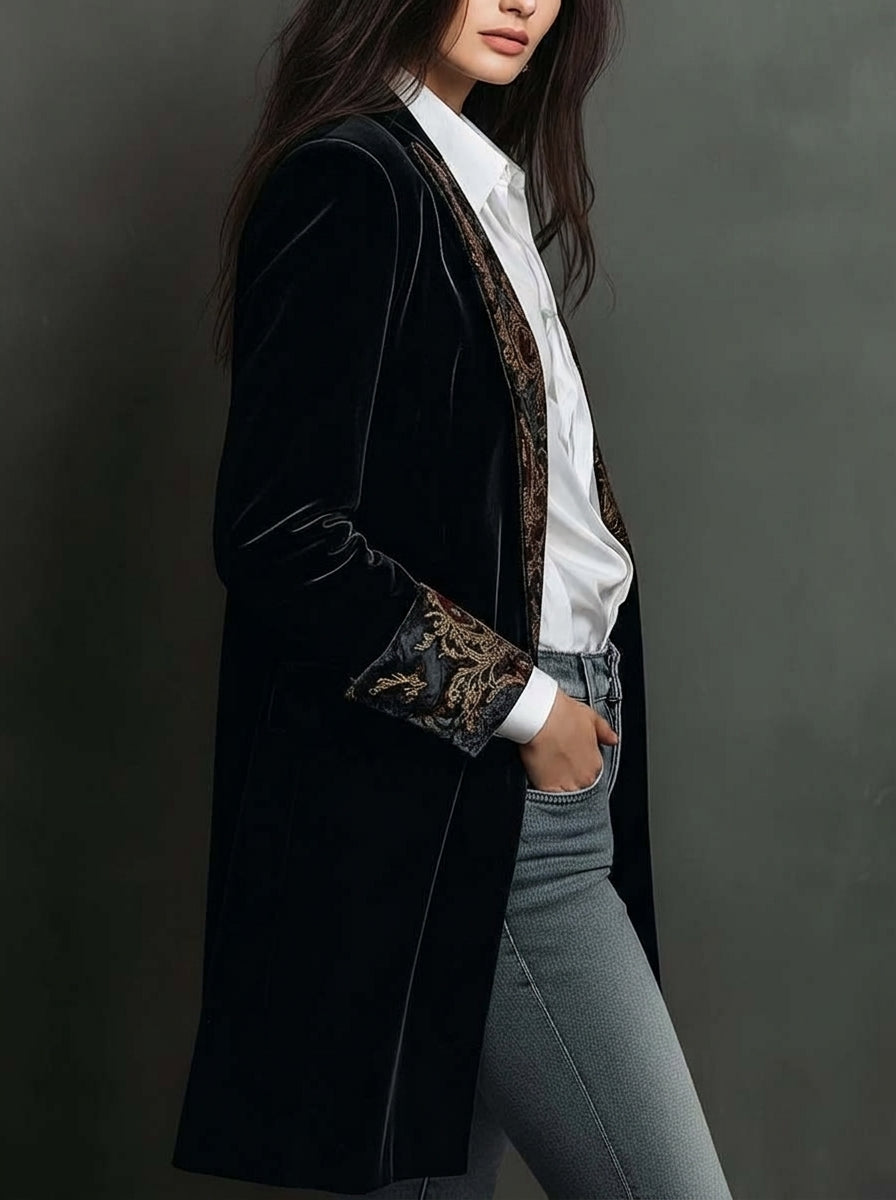 Marta - Taillierter Blazer mit Barockmuster
