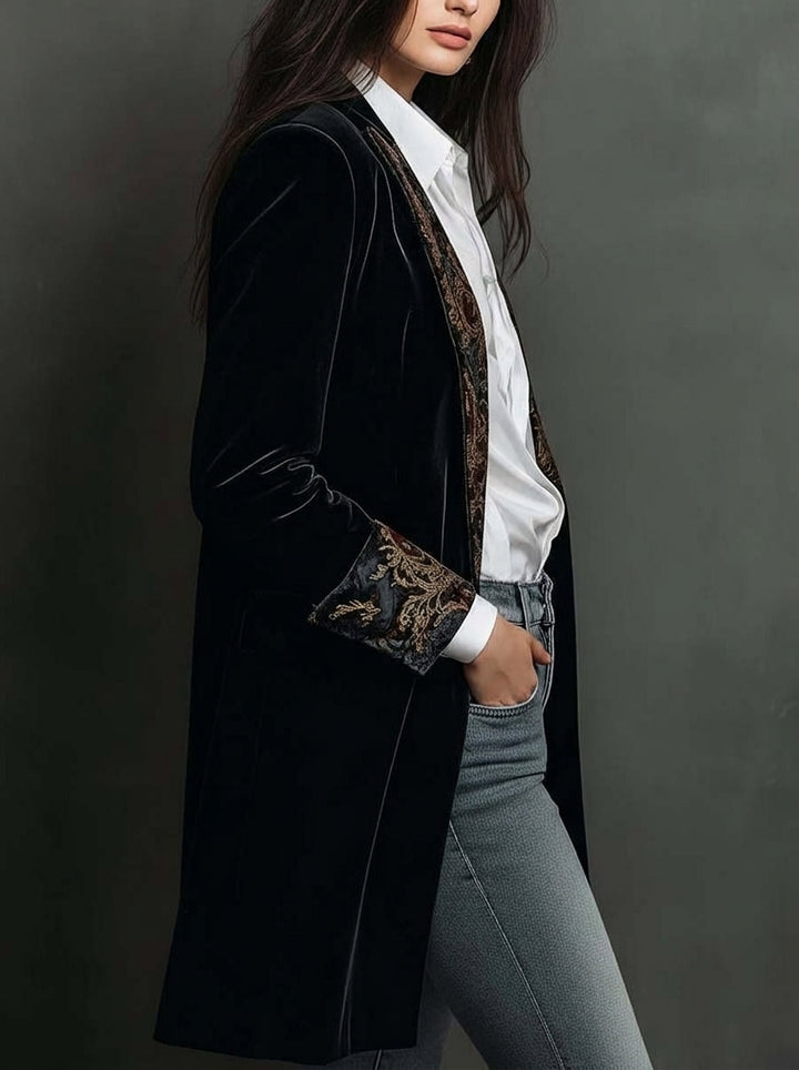 Marta - Taillierter Blazer mit Barockmuster