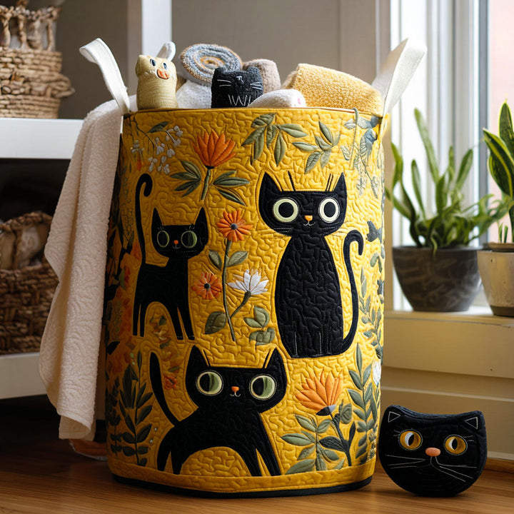 Vendela – Panier de rangement rembourré avec motif chat