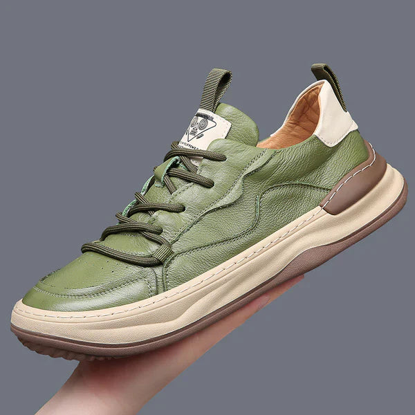 Scarpe in pelle con suola alta