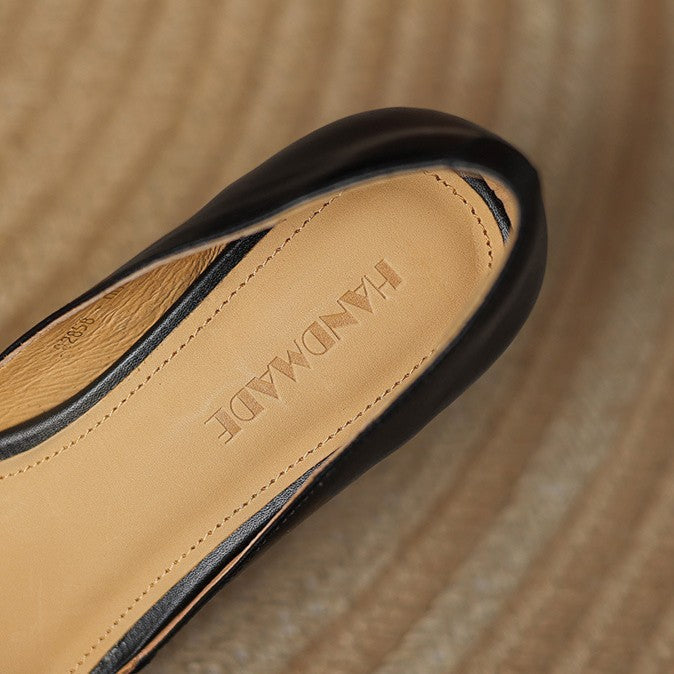 Décolleté kitten heels in pelle Ceyra