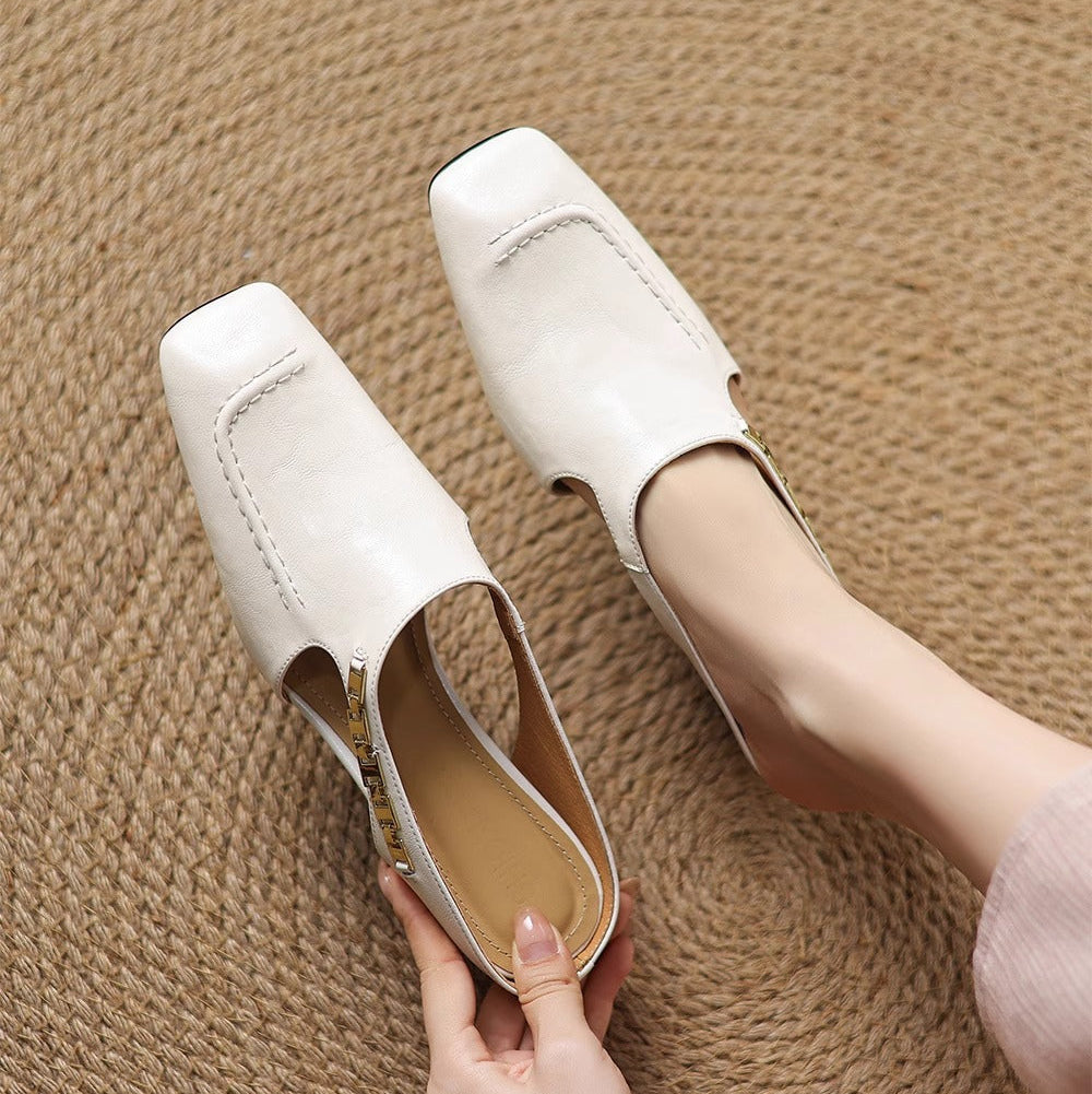 Mules en cuir Avella