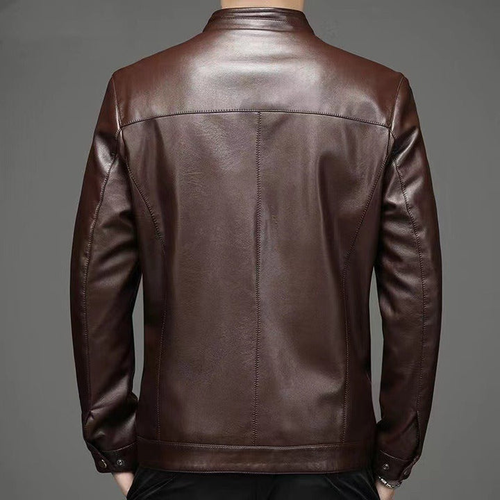 Lässige Lederjacke