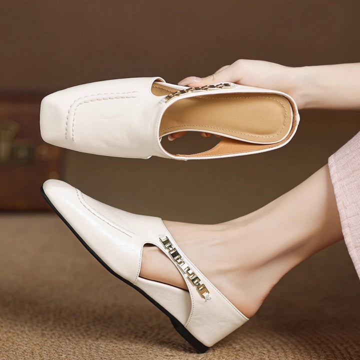 Mules en cuir Avella