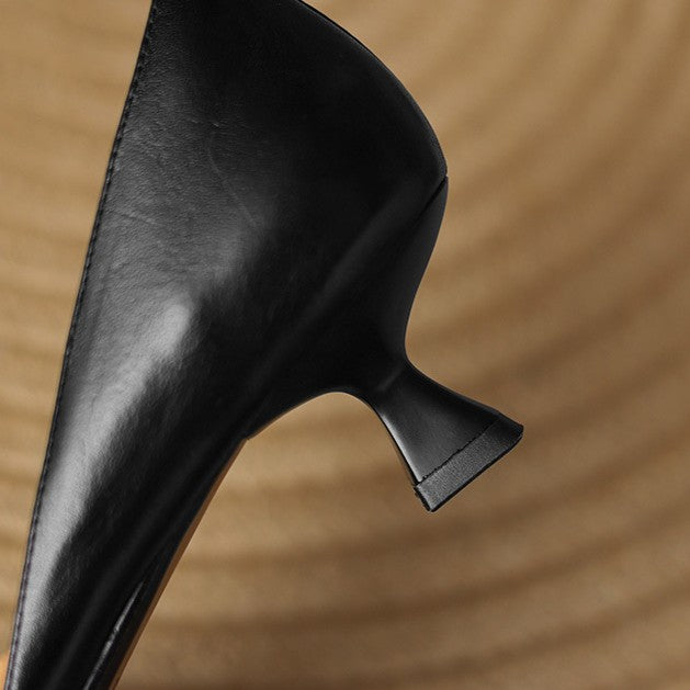 Décolleté kitten heels in pelle Ceyra
