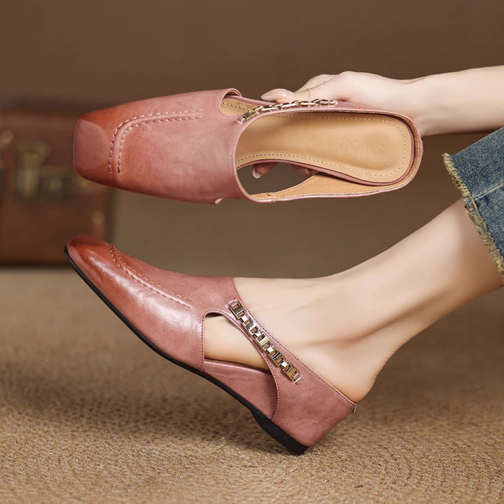 Mules en cuir Avella