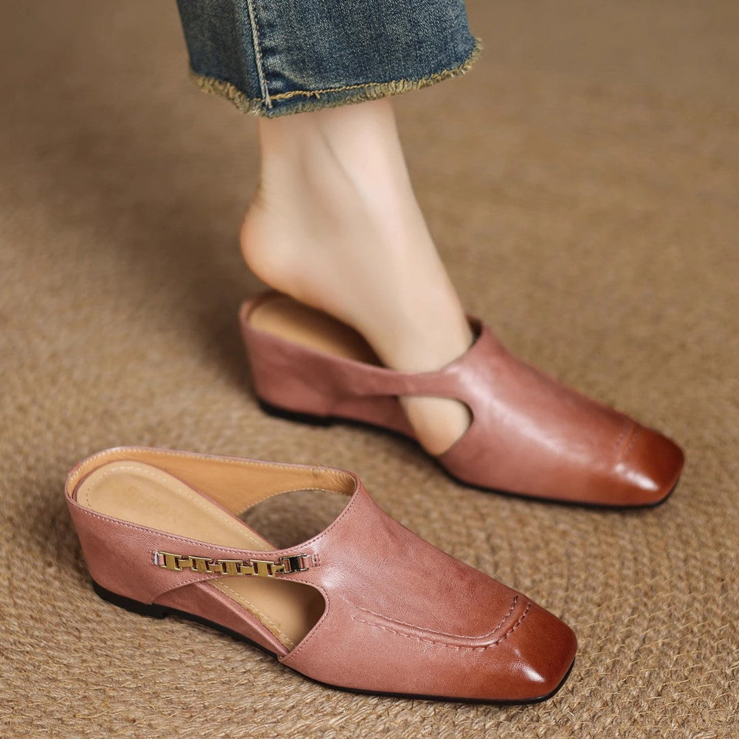 Mules en cuir Avella