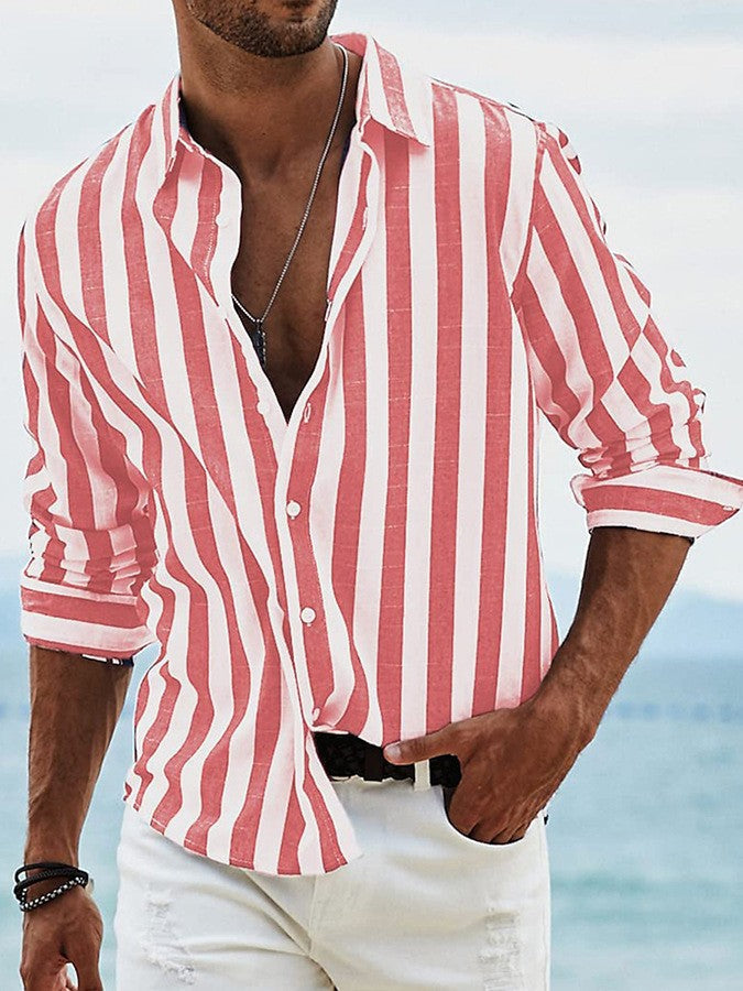 Elegante camicia a righe