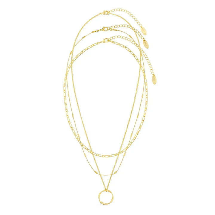 Collier aperto a tre fili in oro