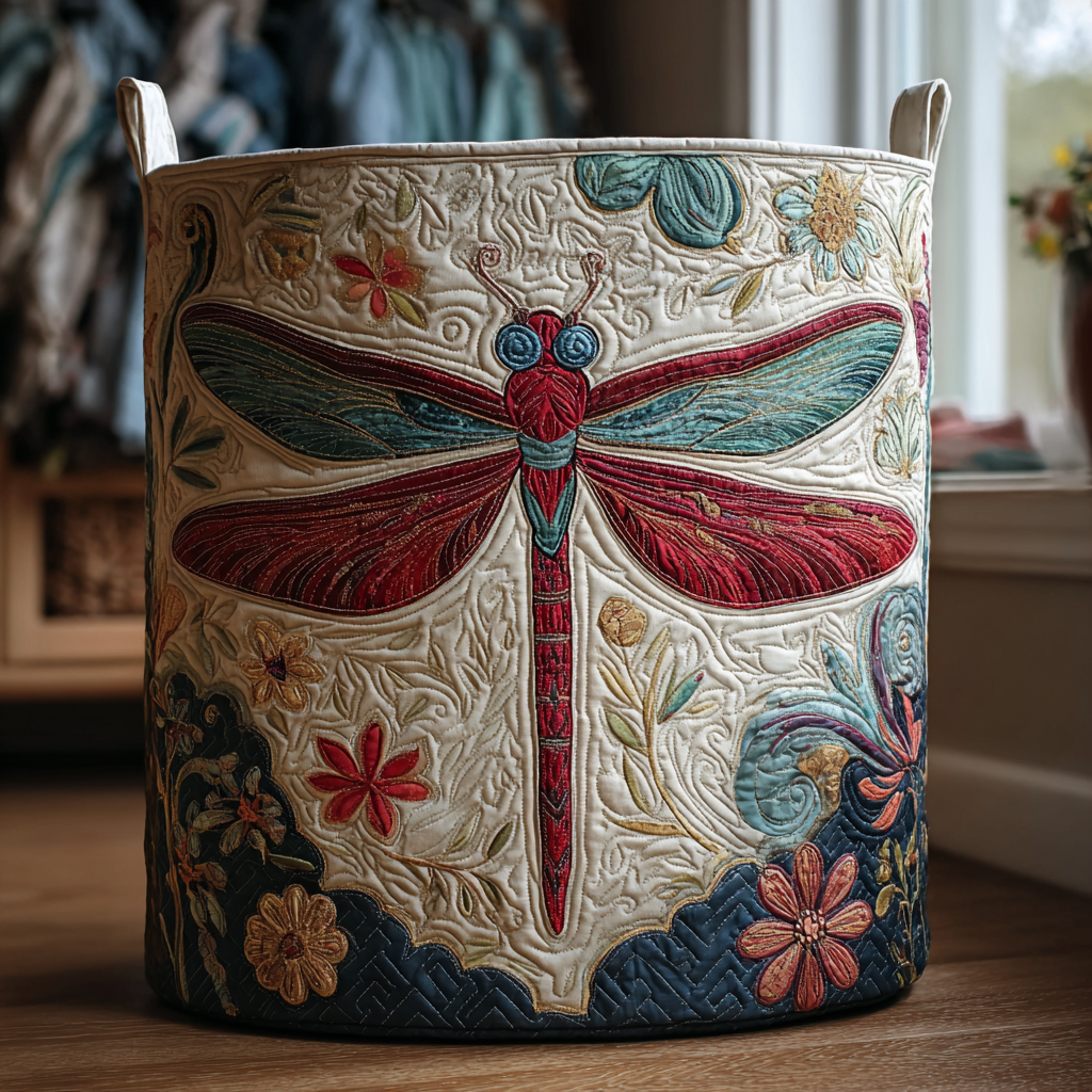 Celeste | Handgefertigter Quiltkorb