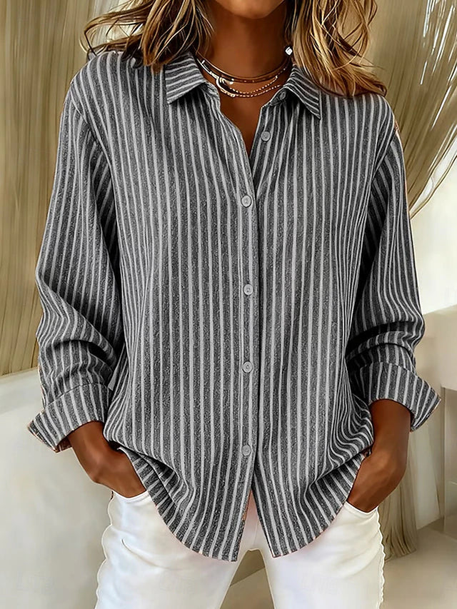 Jimena | Blouse rayée à boutons