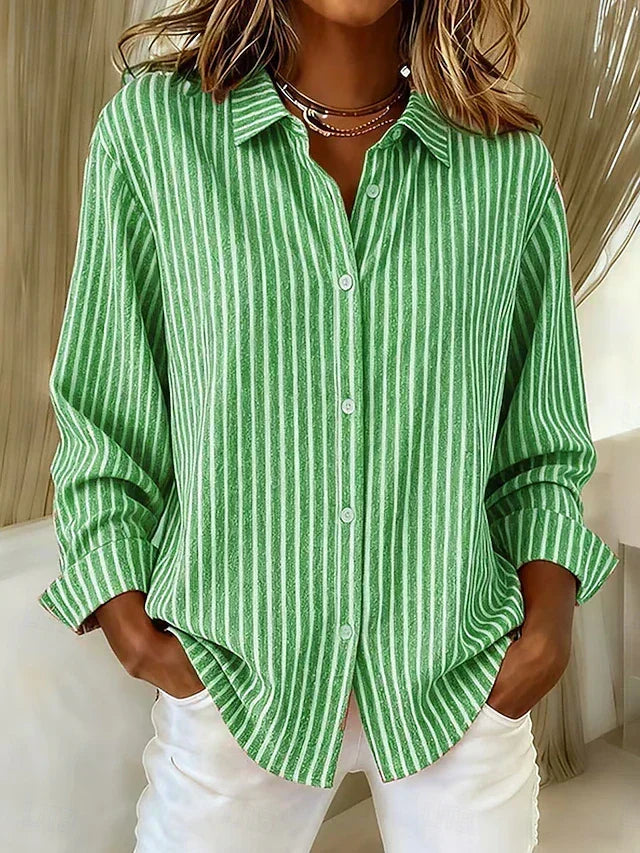 Jimena | Blouse rayée à boutons