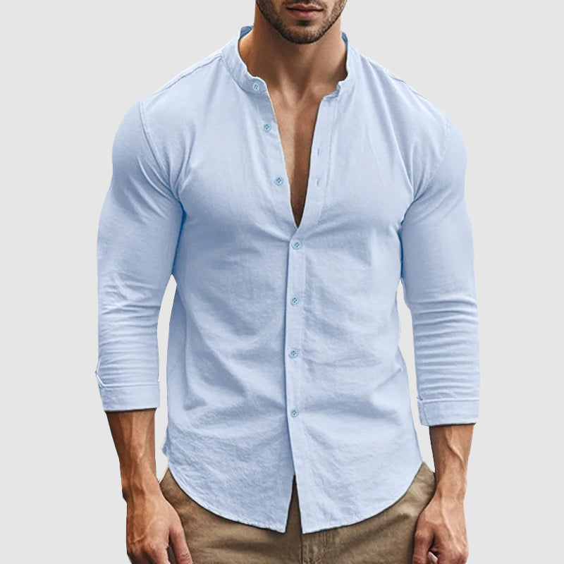 Camicia in lino traspirante